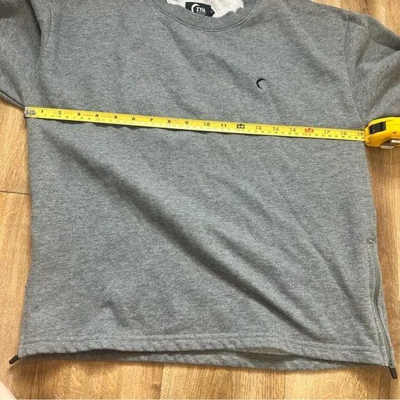 Zyia Active Gray Energetic Zipper Crewneck Sweatshirt Women's Size XSmall - Picture 10 of 13
